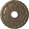 Ekena Millwork Kendall Train Station Medallion (Canopies up to 3 7/8"), 18 1/2"OD x 3 7/8"ID x 1"P, Warm Silver CM18KDWSS - alternate 1